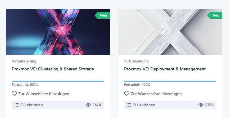 Proxmox VE Module Deployment and Management sowie Clustering and Shared Storage